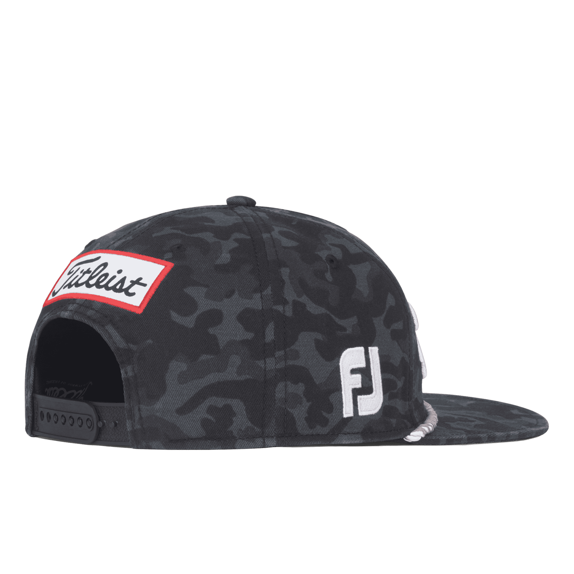Black Camo Tour Cotton Rope Flat Bill