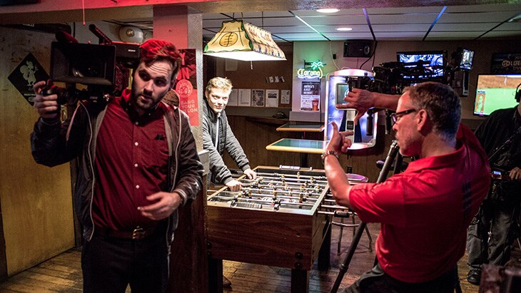 Getting just the right angle…