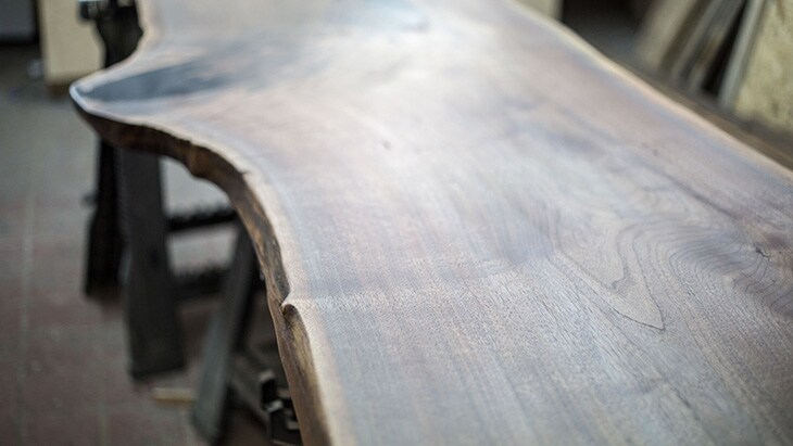 …like this beautiful black walnut table.